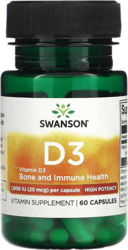 Vitamina D3 1000ui Swanson X 60 Caps