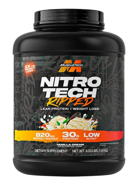 Proteína Nitro Tech Ripped 4 Libras